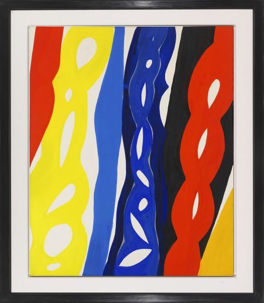 Ernst Wilhelm Nay - Streifen - Rahmenbild