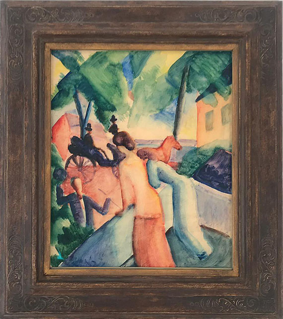 August Macke - Begrüssung (Thunersee) - Rahmenbild