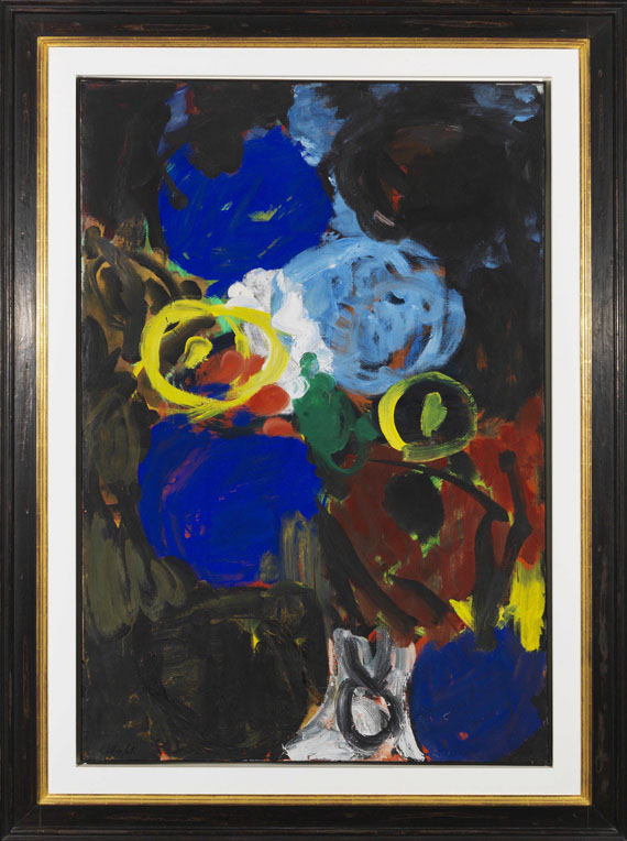 Ernst Wilhelm Nay - Hellblau im Zentrum - Rahmenbild