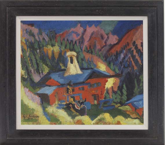 Ernst Ludwig Kirchner - Haus auf der Staffel - Rahmenbild