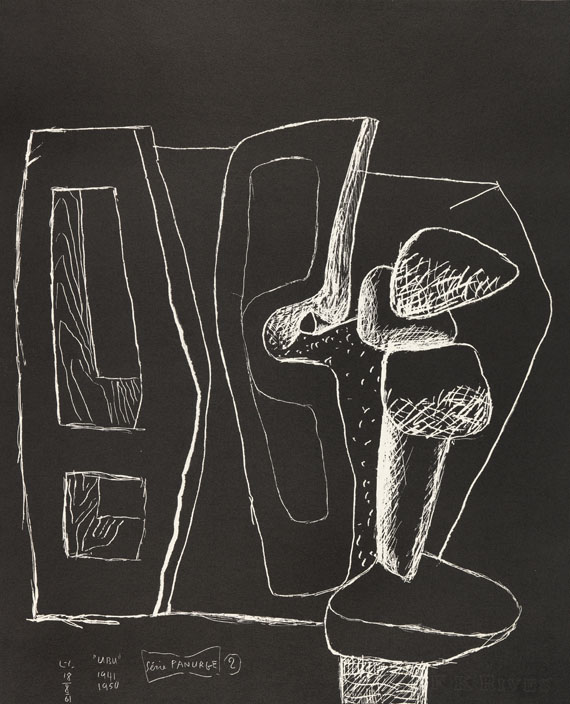  Le Corbusier - Série Panurge. Dabei: 2 Bll. Lithografie "Autrement que sur terre" und "Portrait" - Weitere Abbildung