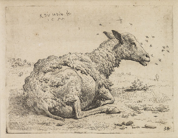 Karel Dujardin - 35 Bll. Schafe, Kühe, Landschaften