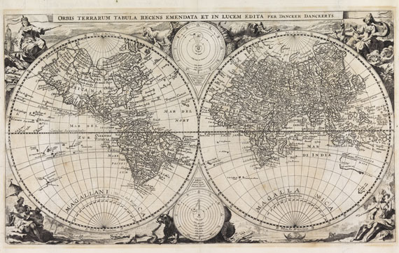 Danckerts - Orbis terrarum tabula (Weltkarte)