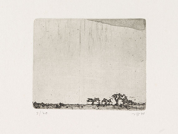 Horst Janssen - Landschaften - 18 Radierungen - Auflage 20