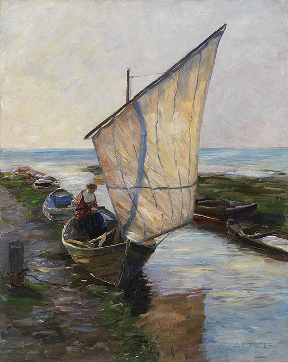 Alexander Koester - Segelboot, Holland