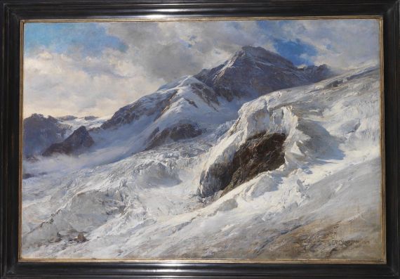 Edward Theodore Compton - Lyskamm (Monte-Rosa) - Rahmenbild