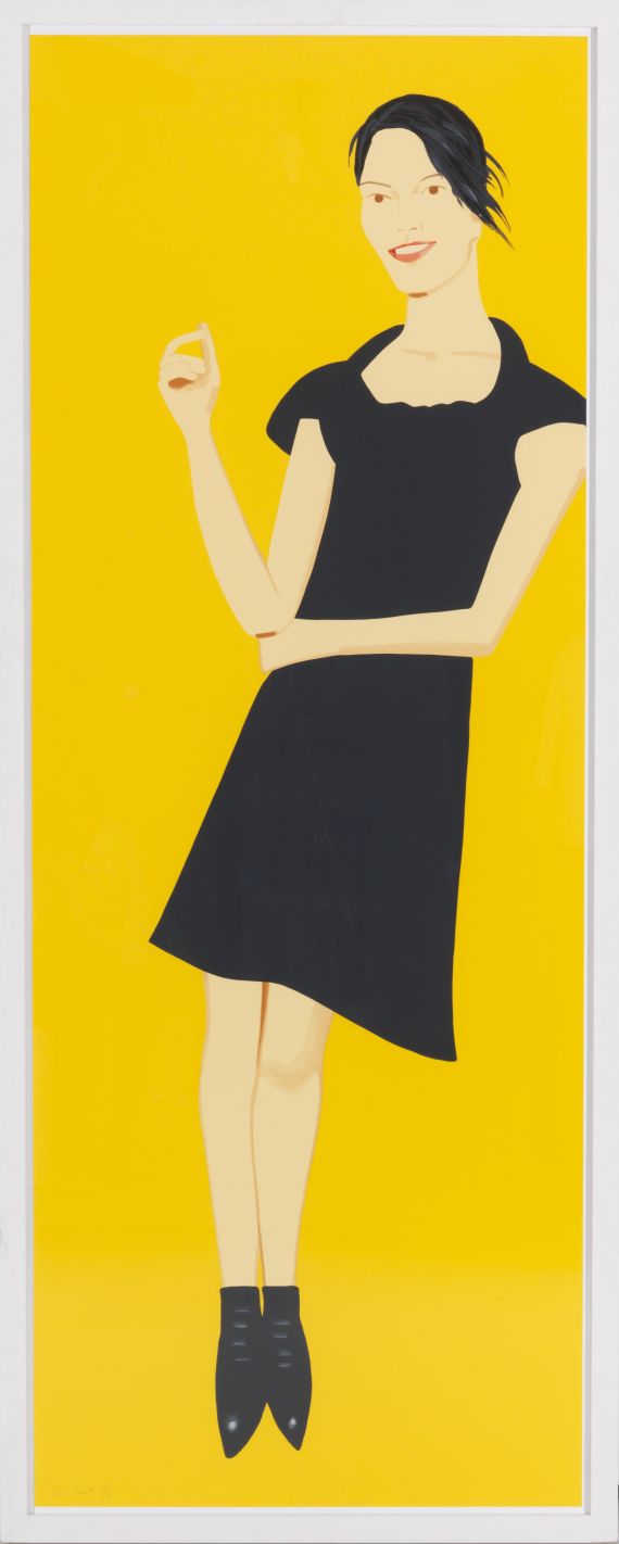 Alex Katz - Black Dress 7 (Carmen) - Rahmenbild