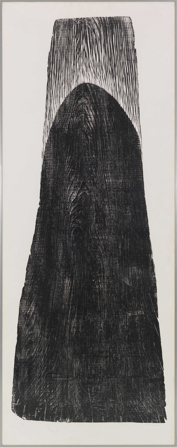 Hans Hartung - Gemeinschaftsarbeit mit Anna-Eva Bergman (1909-1987). H1973-24 / GB 42 1-1973 (2-teilig) - Rahmenbild