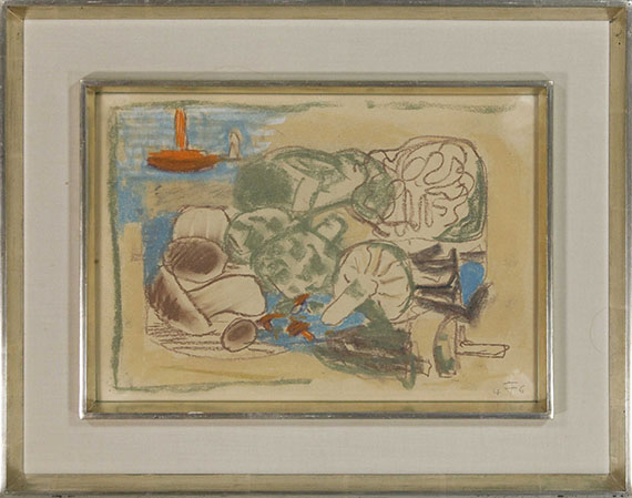 Otto Dix - Stillleben mit Pilzen - Rahmenbild