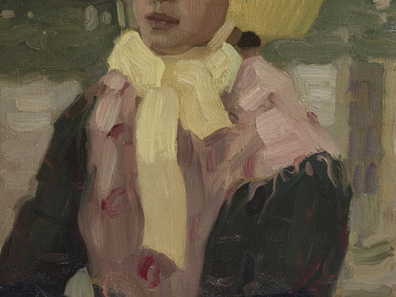 Leo Putz - Porträt Veronika Kirmaier im Schleissheimer Garten