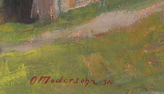 Otto Modersohn - Zillenbachbrücke (Weg nach Gailenberg oberhalb von Hindelang im Allgäu) - Weitere Abbildung