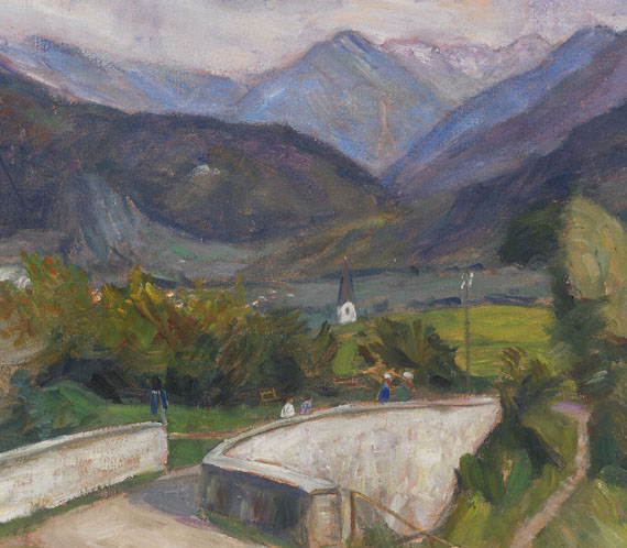 Otto Modersohn - Zillenbachbrücke (Weg nach Gailenberg oberhalb von Hindelang im Allgäu) - Weitere Abbildung