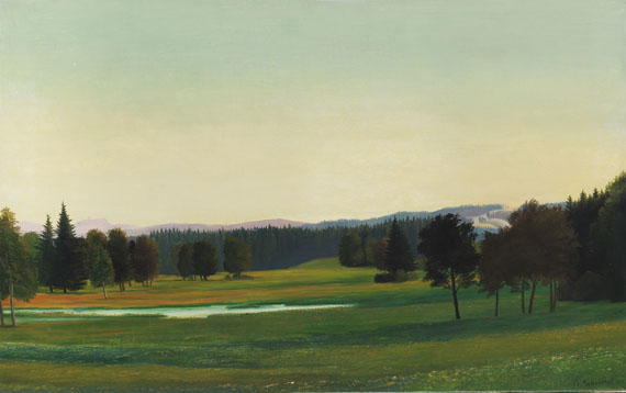 Georg Schrimpf - Oberbayerische Landschaft (Landschaft bei Aibling)