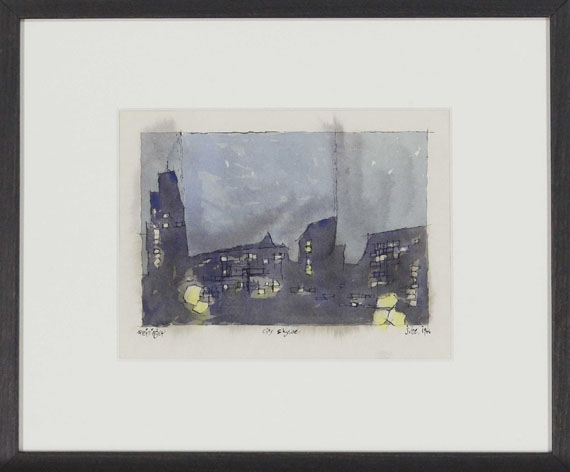 Lyonel Feininger - City Skyline - Rahmenbild