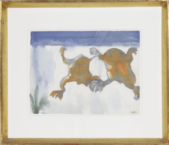 Emil Nolde - Zwei Frösche - Rahmenbild