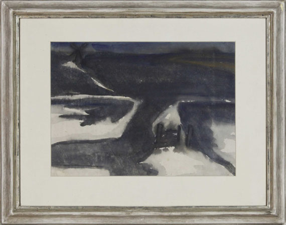 Emil Nolde - Marschlandschaft im Winter - Rahmenbild