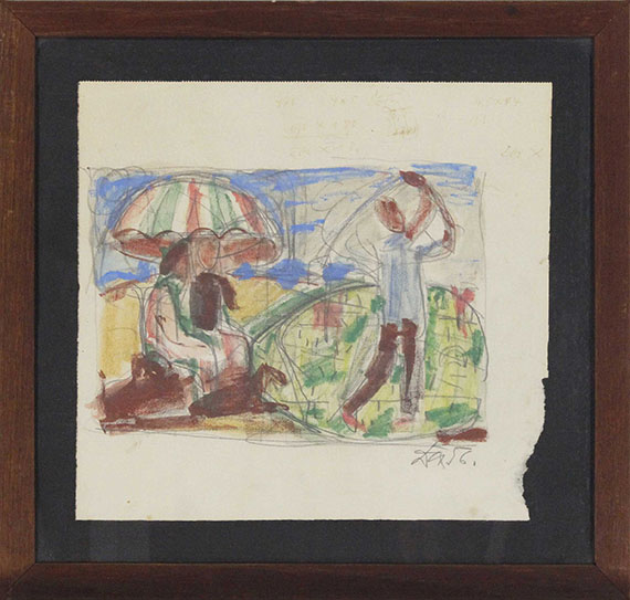 Otto Dix - Golfspieler - Rahmenbild