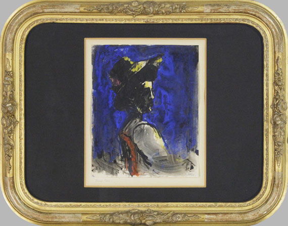 Emil Nolde - Junge Frau - Rahmenbild