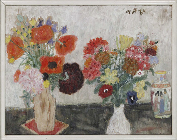 Max Peiffer Watenphul - Blumen mit chinesischer Vase - Rahmenbild