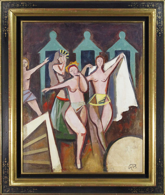 Karl Hofer - Varietétänzerinnen - Rahmenbild