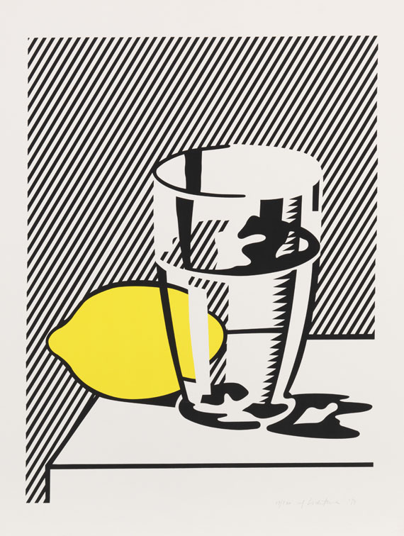 Roy Lichtenstein - Untitled (Still Life with Lemon and Glass)