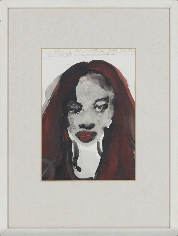 Marlene Dumas - Naomi Cambell as Maria Magdalena - Rahmenbild