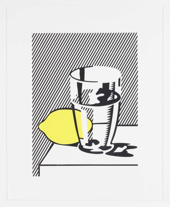 Roy Lichtenstein - Untitled (Still Life with Lemon and Glass) - Rahmenbild