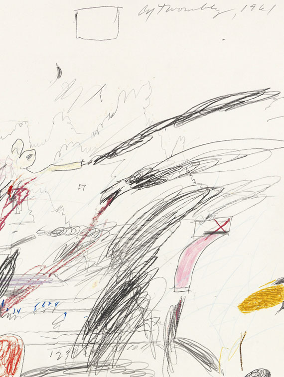 Cy Twombly - Untitled (Notes from a Tower)