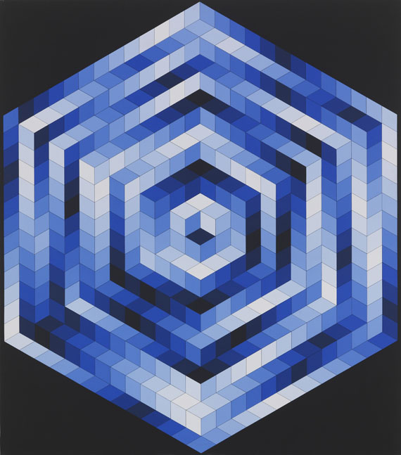 Victor Vasarely - Kriss-Kék