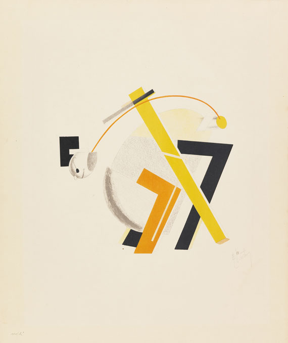 El Lissitzky - Plastische Gestaltung der elektro-mechanischen Schau «Sieg über Sonne» - Weitere Abbildung