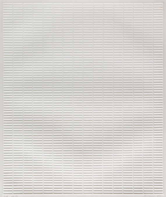 Jan Schoonhoven - Acht. 8 Zeichnungen und 8 Prägedrucke - Weitere Abbildung