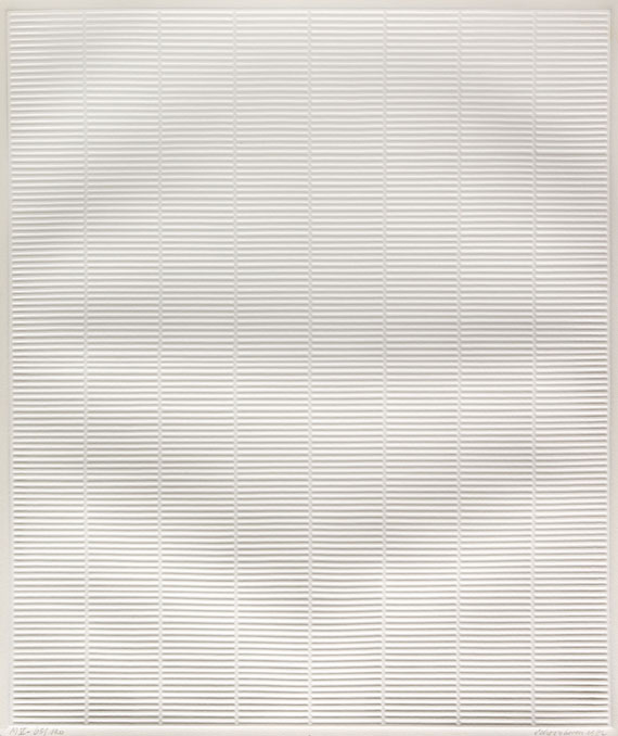 Jan Schoonhoven - Acht. 8 Zeichnungen und 8 Prägedrucke - Weitere Abbildung