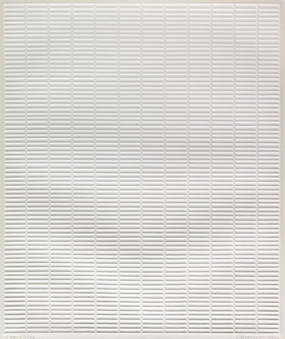 Jan Schoonhoven - Acht. 8 Zeichnungen und 8 Prägedrucke