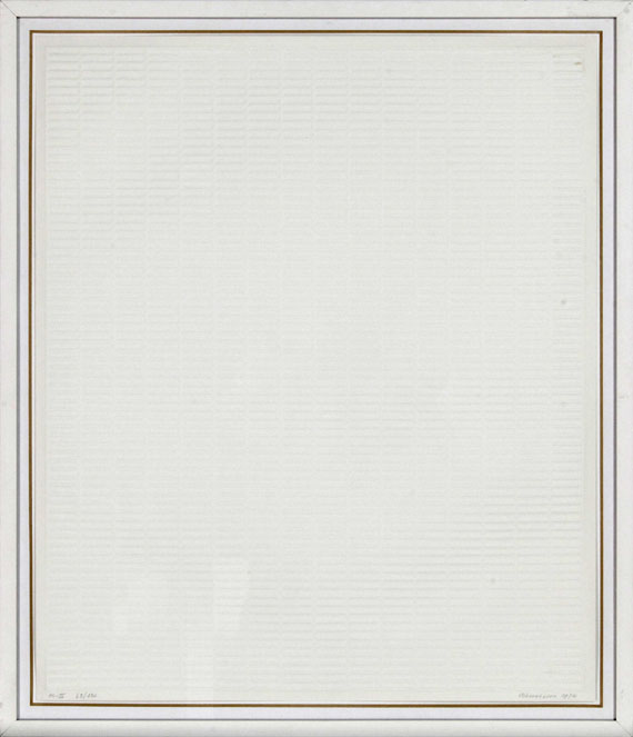 Jan Schoonhoven - Acht. 8 Zeichnungen und 8 Prägedrucke