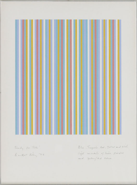 Bridget Riley - Study for Fête - Rahmenbild
