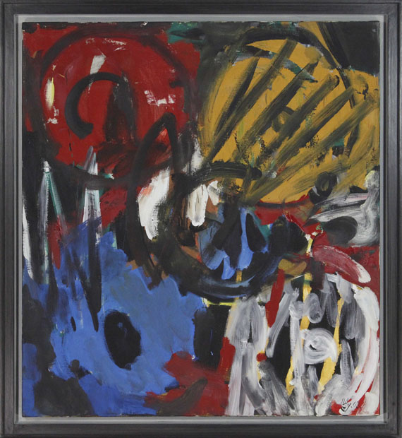 Ernst Wilhelm Nay - Mit gotischem Rot - Rahmenbild