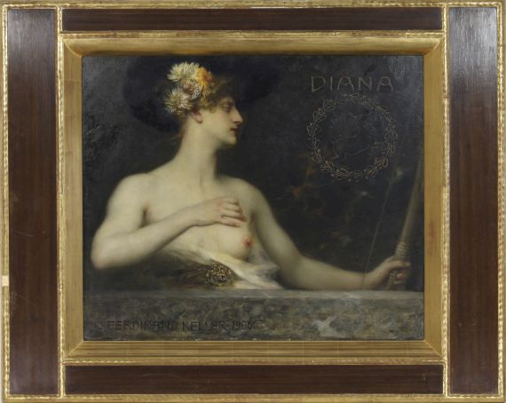 Ferdinand Keller - Diana - Rahmenbild