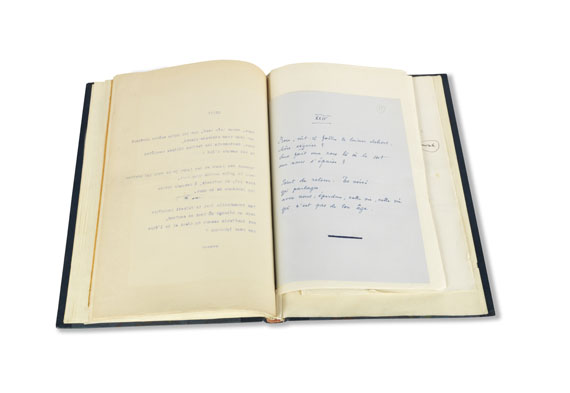 Rainer Maria Rilke - Typoskript, Korrekturfahnen, 6 Briefe und 1 eigh. Gedicht zu "Les Roses", in 1 Band - Weitere Abbildung