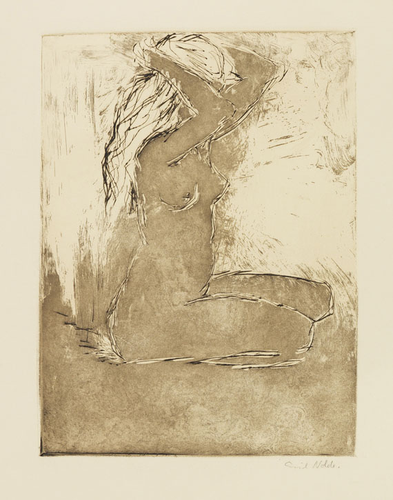 Kniendes Mädchen, 1907
