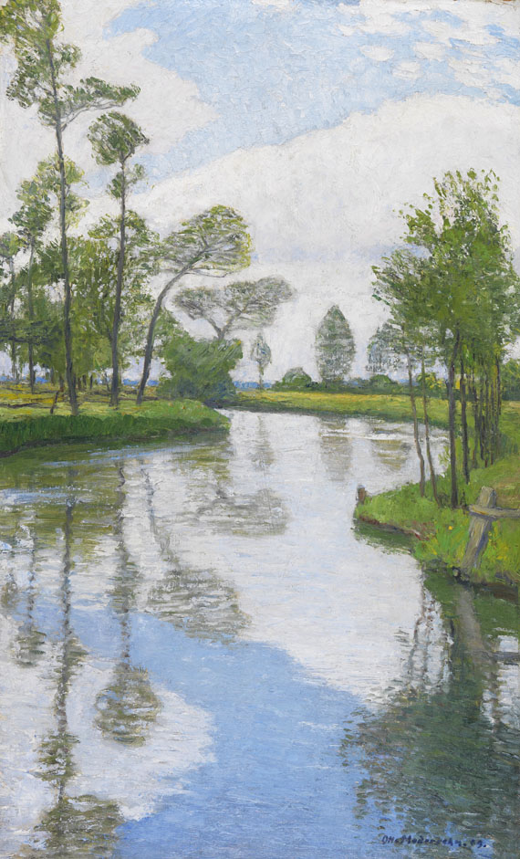 Otto Modersohn - Flußufer