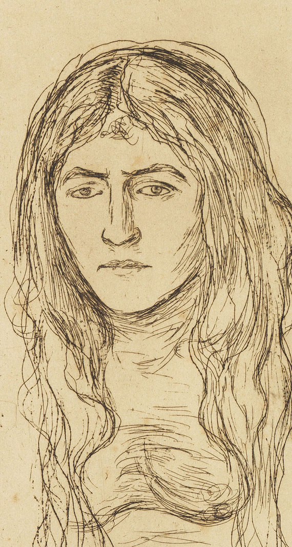 Edvard Munch - Weib mit langem Haar - Weitere Abbildung