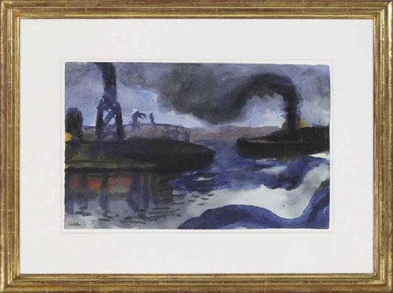 Emil Nolde - Hamburger Hafen - Rahmenbild