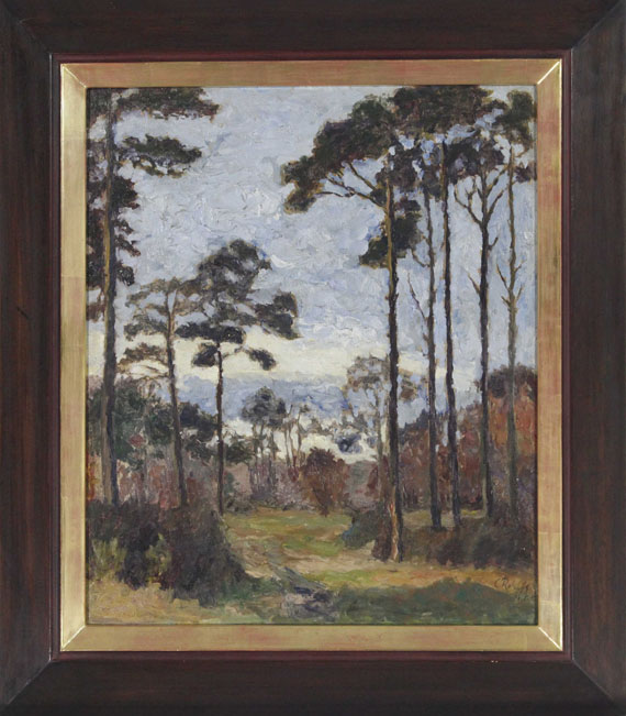 Christian Rohlfs - Kiefern auf dem Ettersberg - Rahmenbild