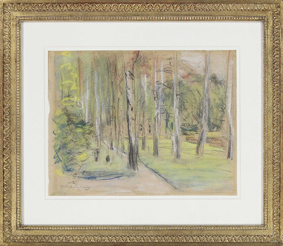 Max Liebermann - Die Birkenallee in Wannsee nach Nordwesten - Rahmenbild