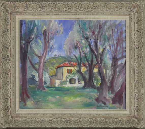 Charles Camoin - Mas fleuri entre les oliviers à Giraut - Rahmenbild