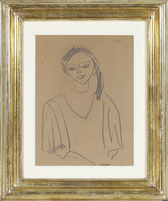 Ernst Ludwig Kirchner - Mädchen, Fränzi - Rahmenbild