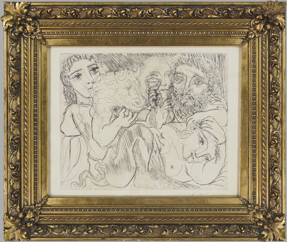 Pablo Picasso - Marie-Thérèse rêvant de métamorphoses - Rahmenbild