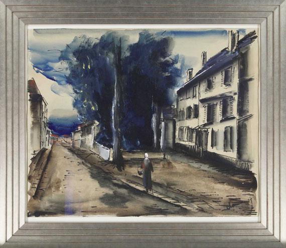 Maurice de Vlaminck - Vue d?une rue - Rahmenbild