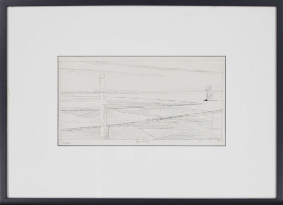 Lyonel Feininger - Rega-Mündung - Rahmenbild