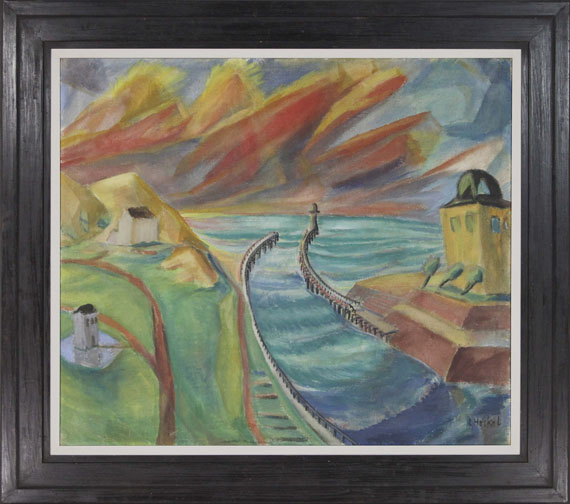 Erich Heckel - Hafeneinfahrt - Rahmenbild